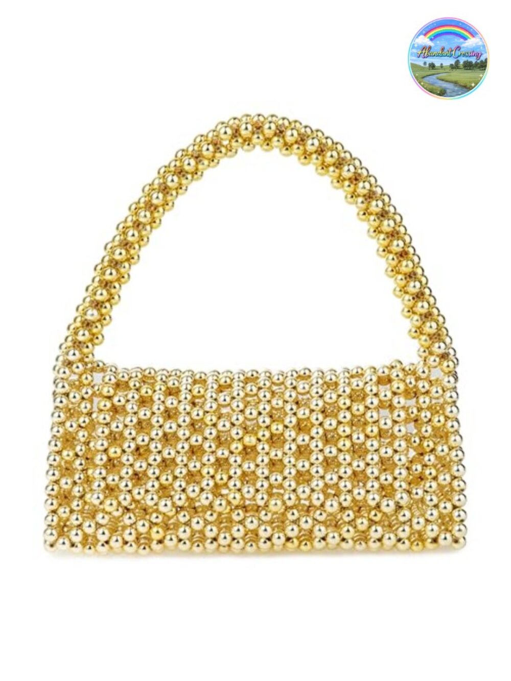 Acrylic Beaded Clutch Evening Bag Wedding Party Hollow Triangle Handbag